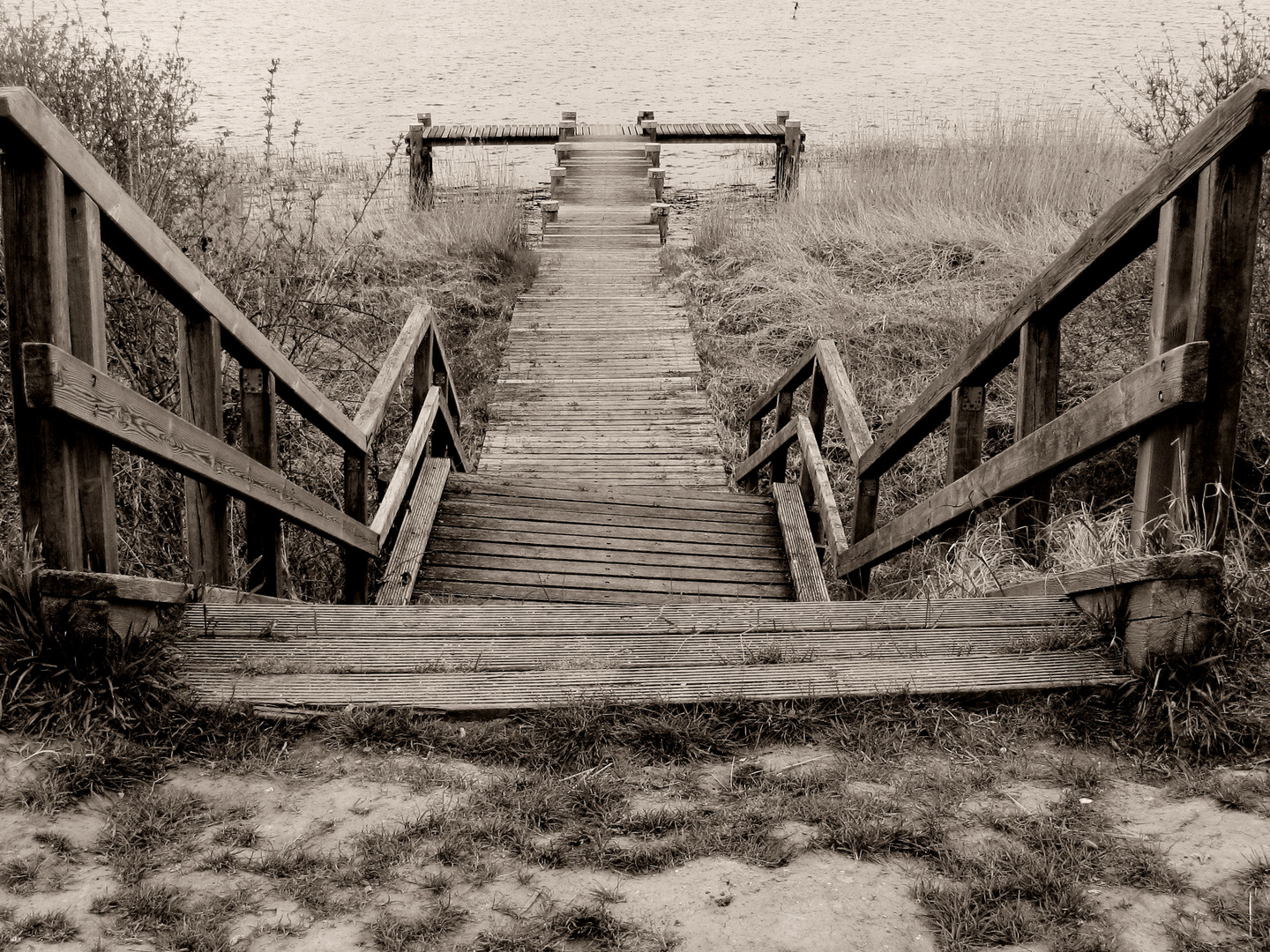 Stairs to the water...