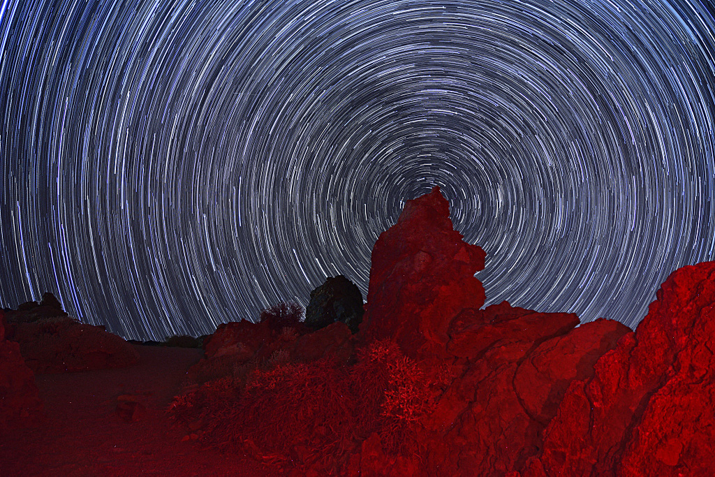 Stairtrails over Tenerife