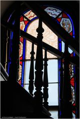 Stairway and Stained Glass - A Port Deposit Impression