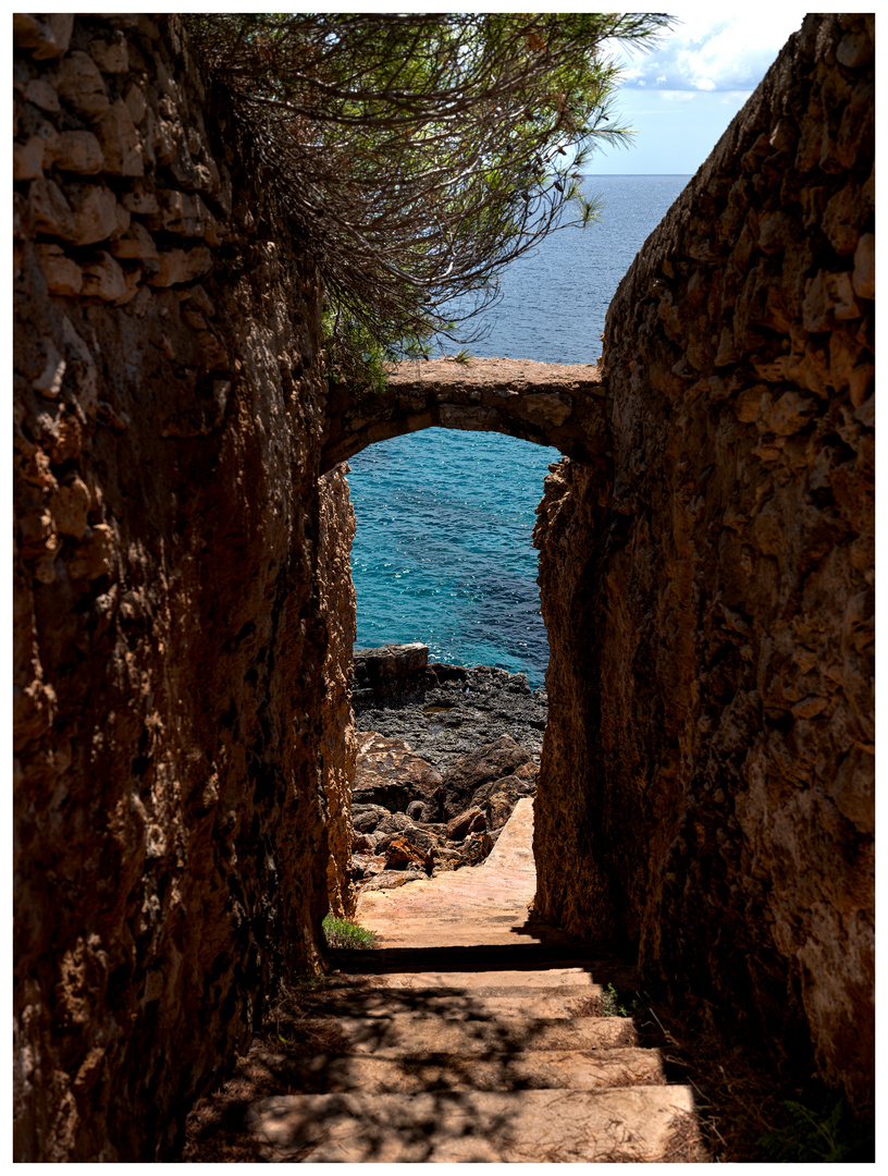 Stairway down to the waterline