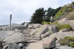Stairway in the rocks..