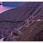 Stairway to the old port of Thira