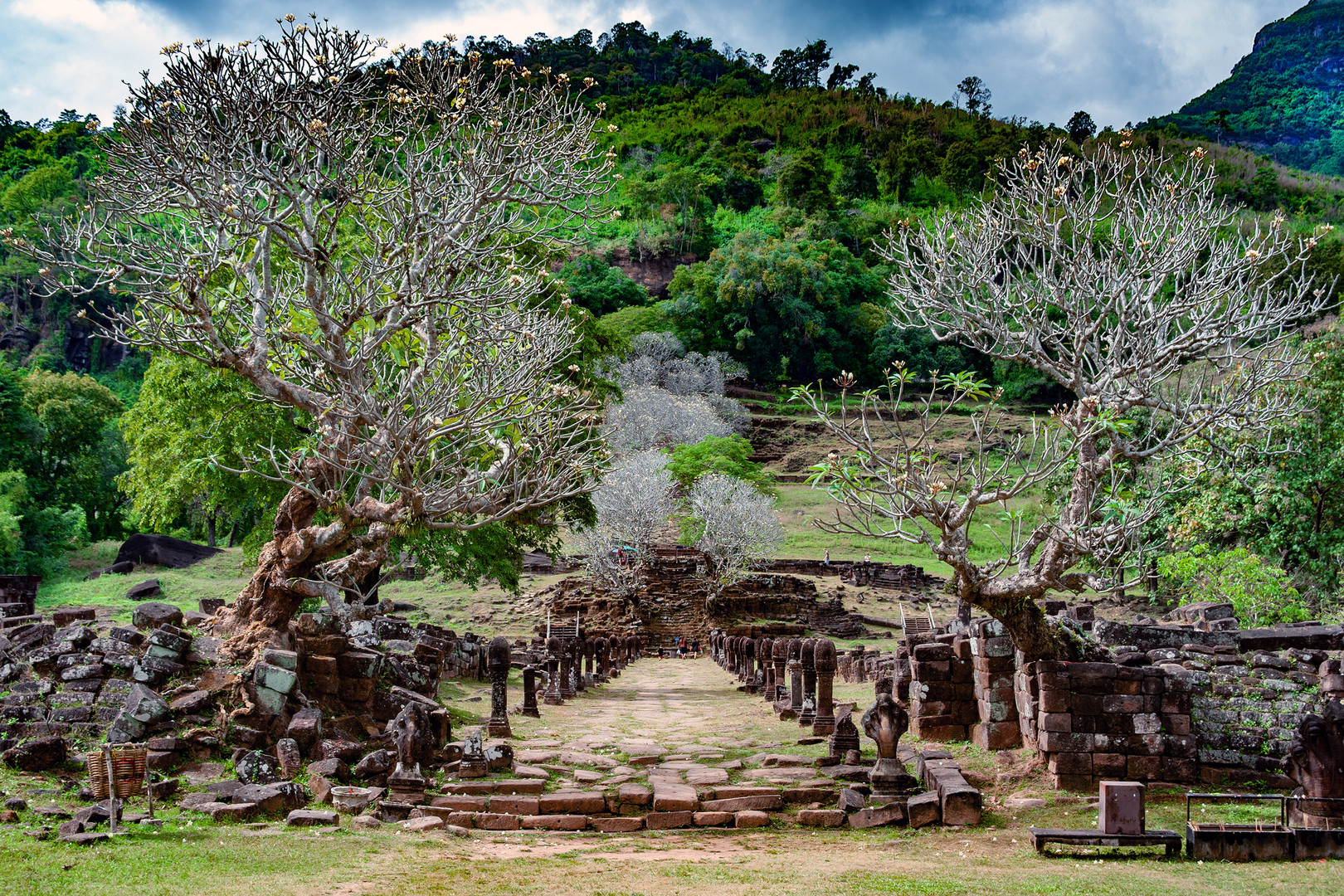 Stairway up to Wat Phou