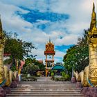 Stairways to the Wat Luang
