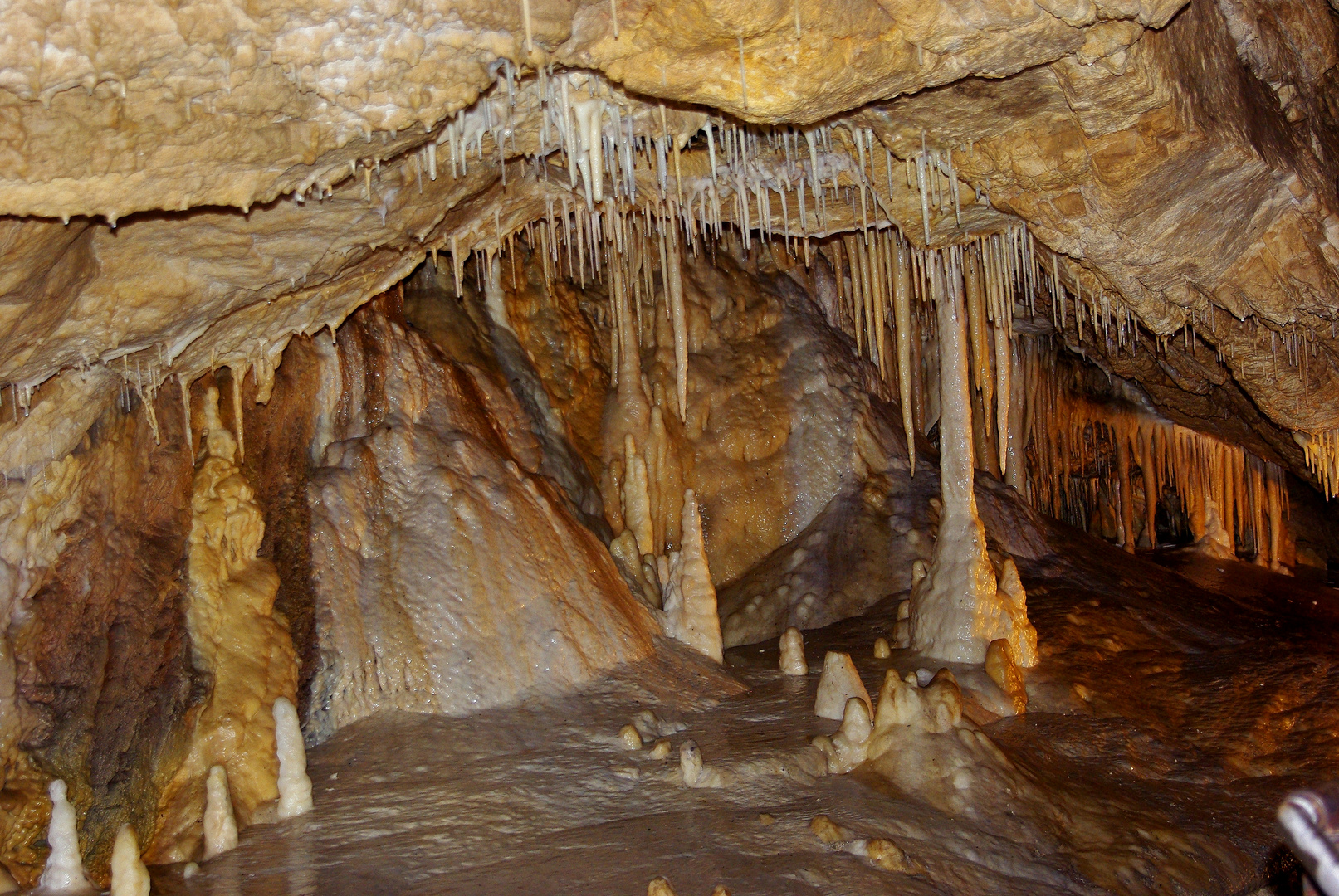 Stalactites and stalagmites