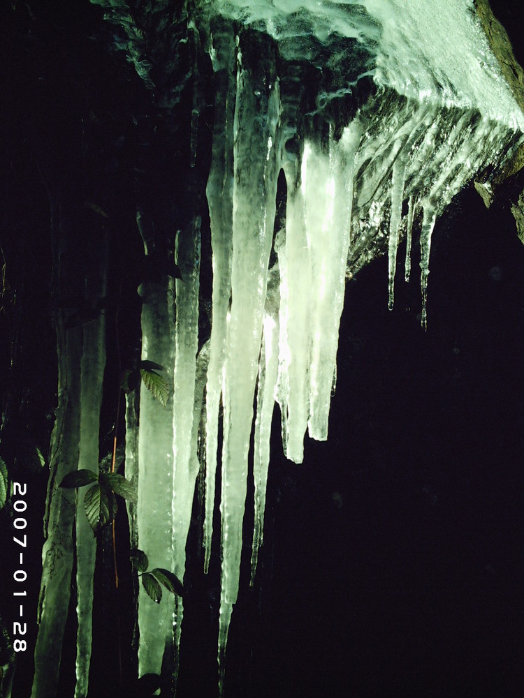 stalactites d'hiver