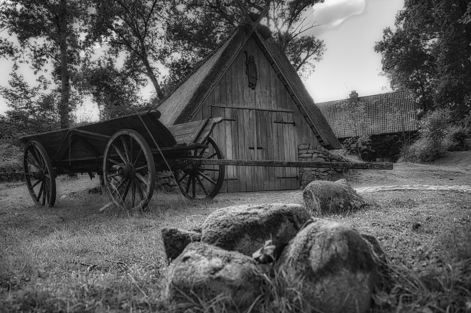 Stall in der Lüneburger Heide 