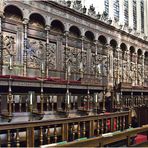 Stalles du choeur de la Chapelle  --  King’s College, Cambridge