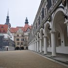 Stallhof in Dresen auf der Rückseite des Fürstenzuges