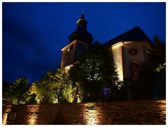 Stammbacher Kirche illuminiert