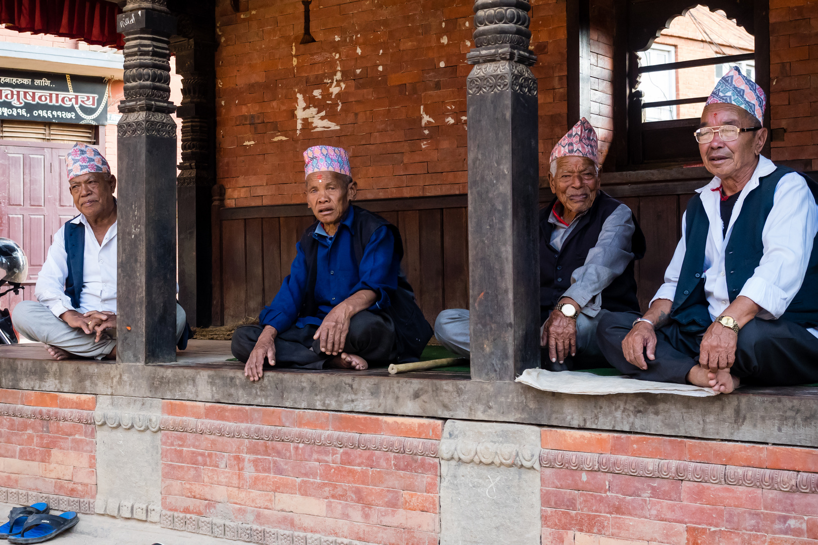 Stammplatz in Bhaktapur