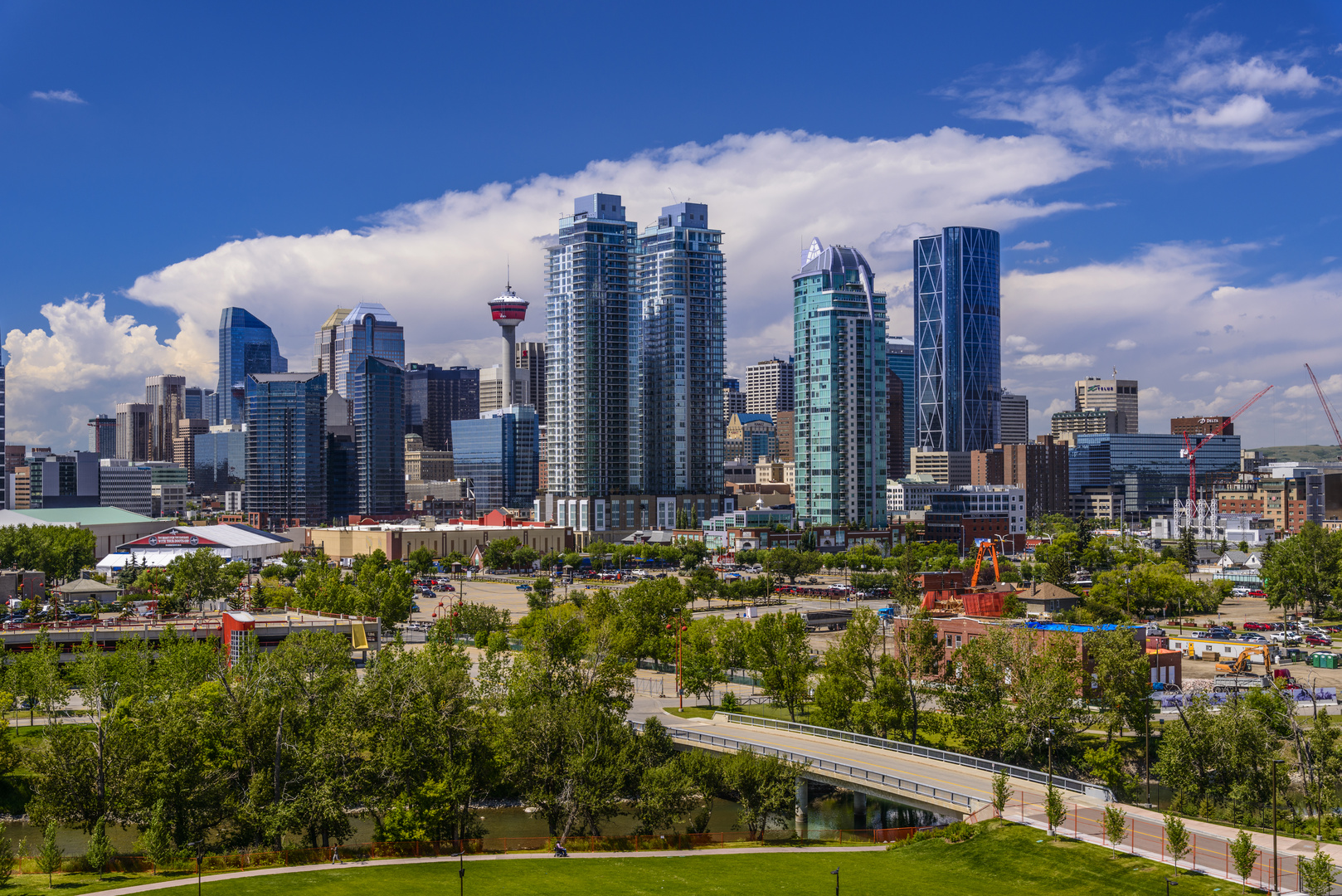 Stampede Park & Skyline, Calgary, Alberta, CA