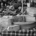 Stand de fromage au marché