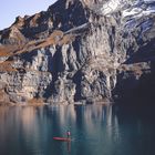 Stand Up Paddle auf dem Oeschinensee 