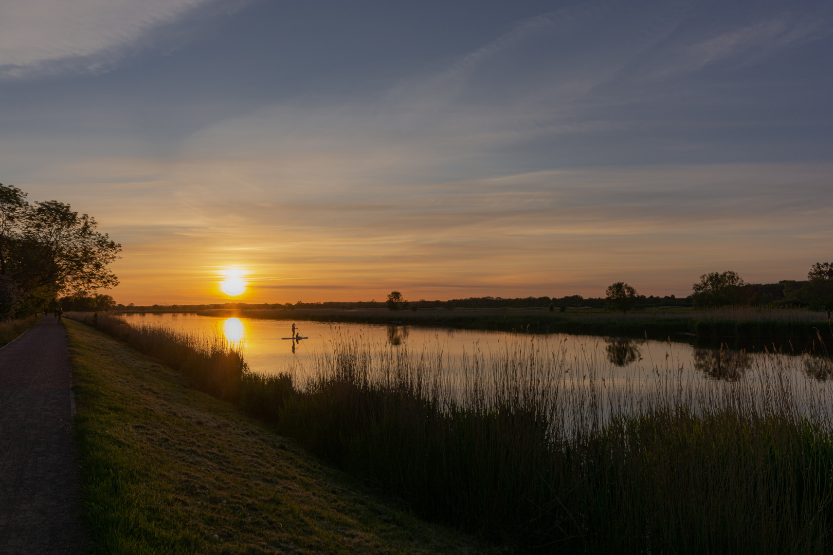 Stand up paddle auf dem Ryck k