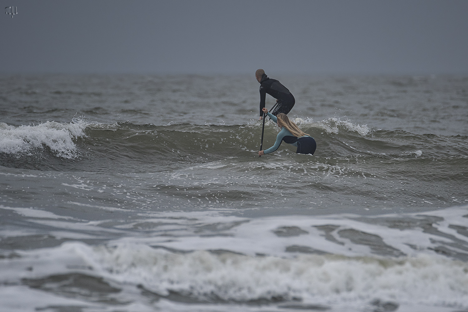 stand up paddle surfing an der nordsee