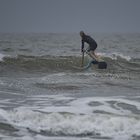 stand up paddle surfing an der nordsee