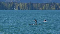 Stand up Paddler am See