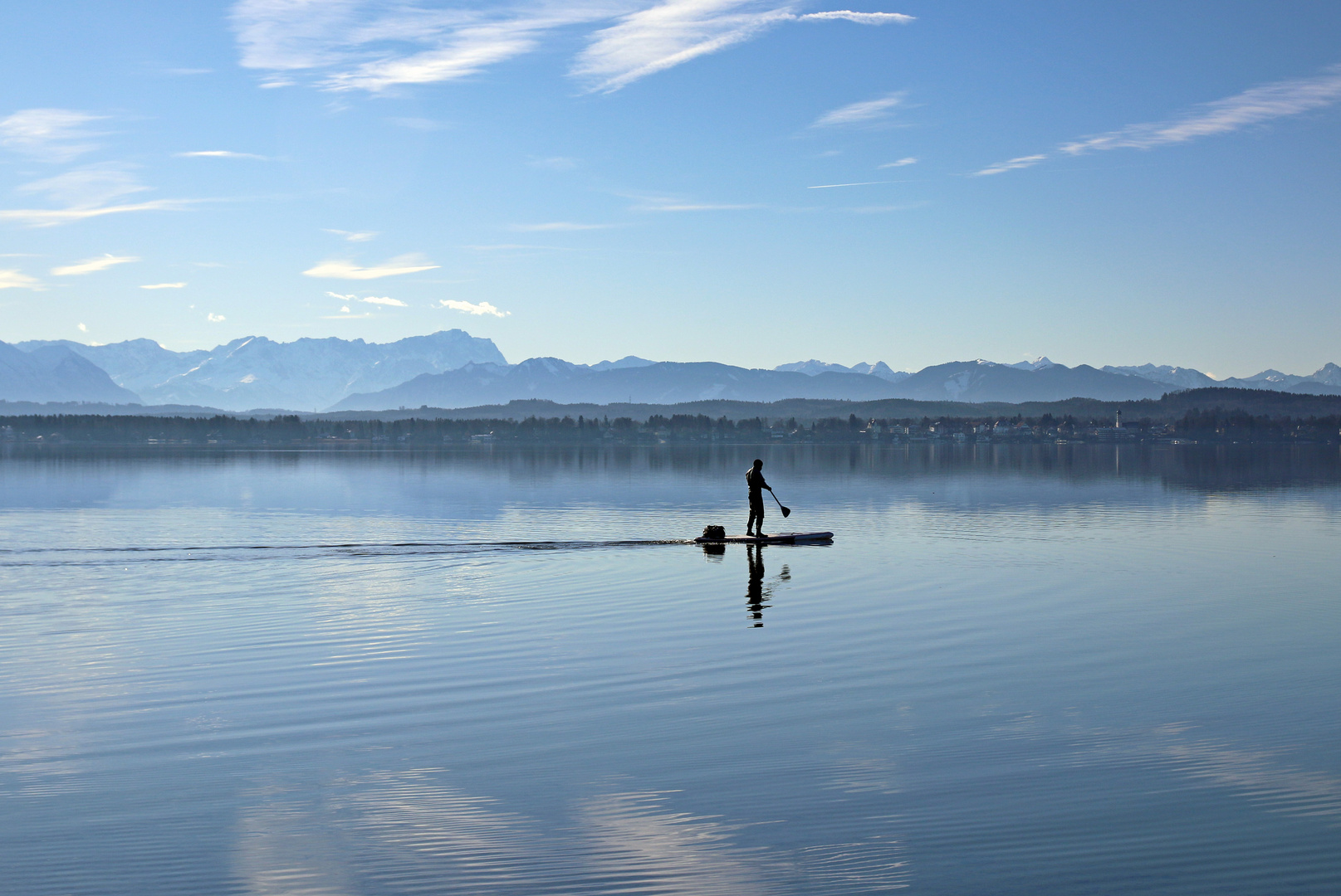 StandupPaddler am Starnberger See Foto & Bild nature, world