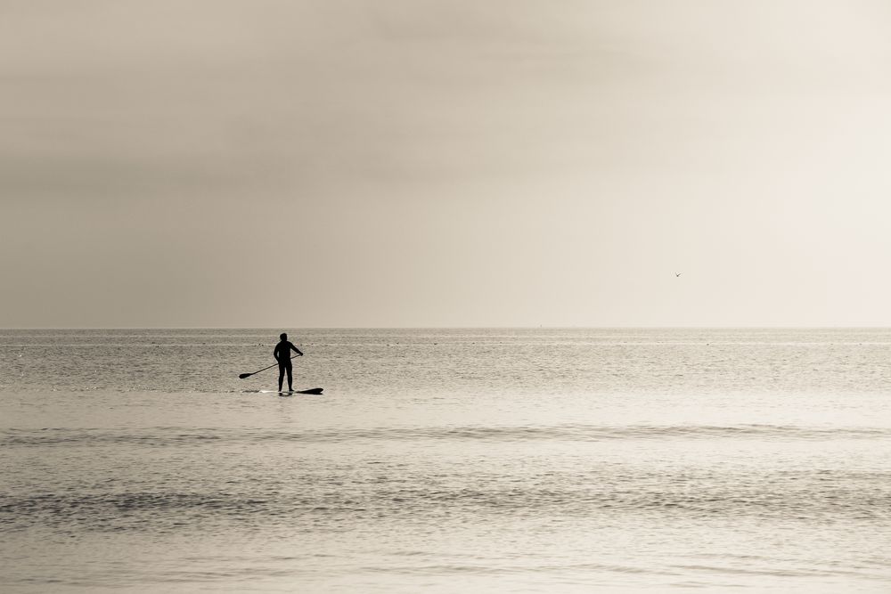 Stand up paddling in der Nordsee