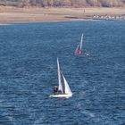 Stand-up Sailing auf dem Möhnestausee - funktioniert auch bei wenig Wasser!