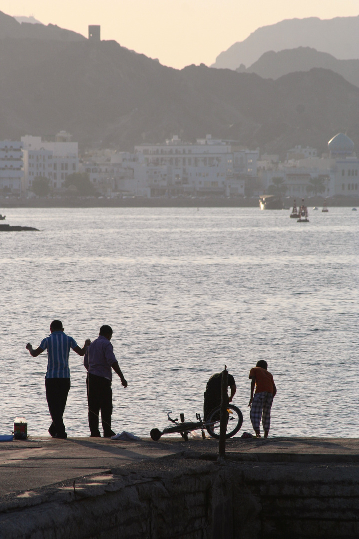 ...standing at the dock of the bay