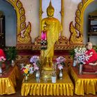 Standing Buddha inside Bodh Gaya