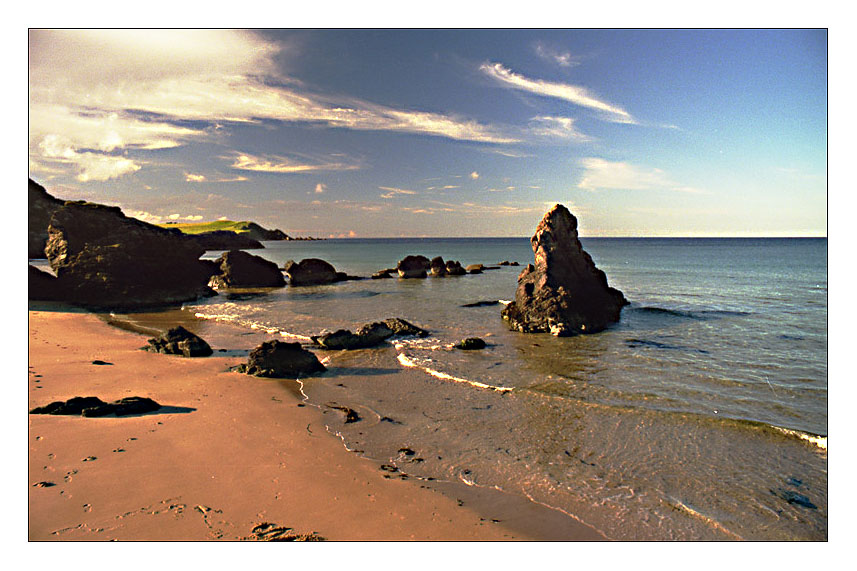 standing lonesome at the beach