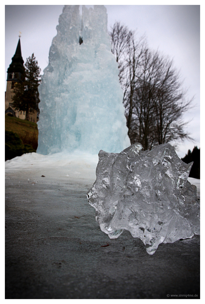 standing on ice