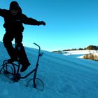 Standing on the bike