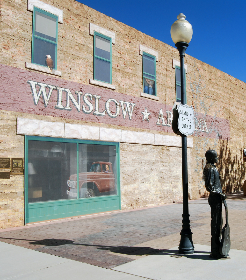 Standing on the corner in Winslow Arizona