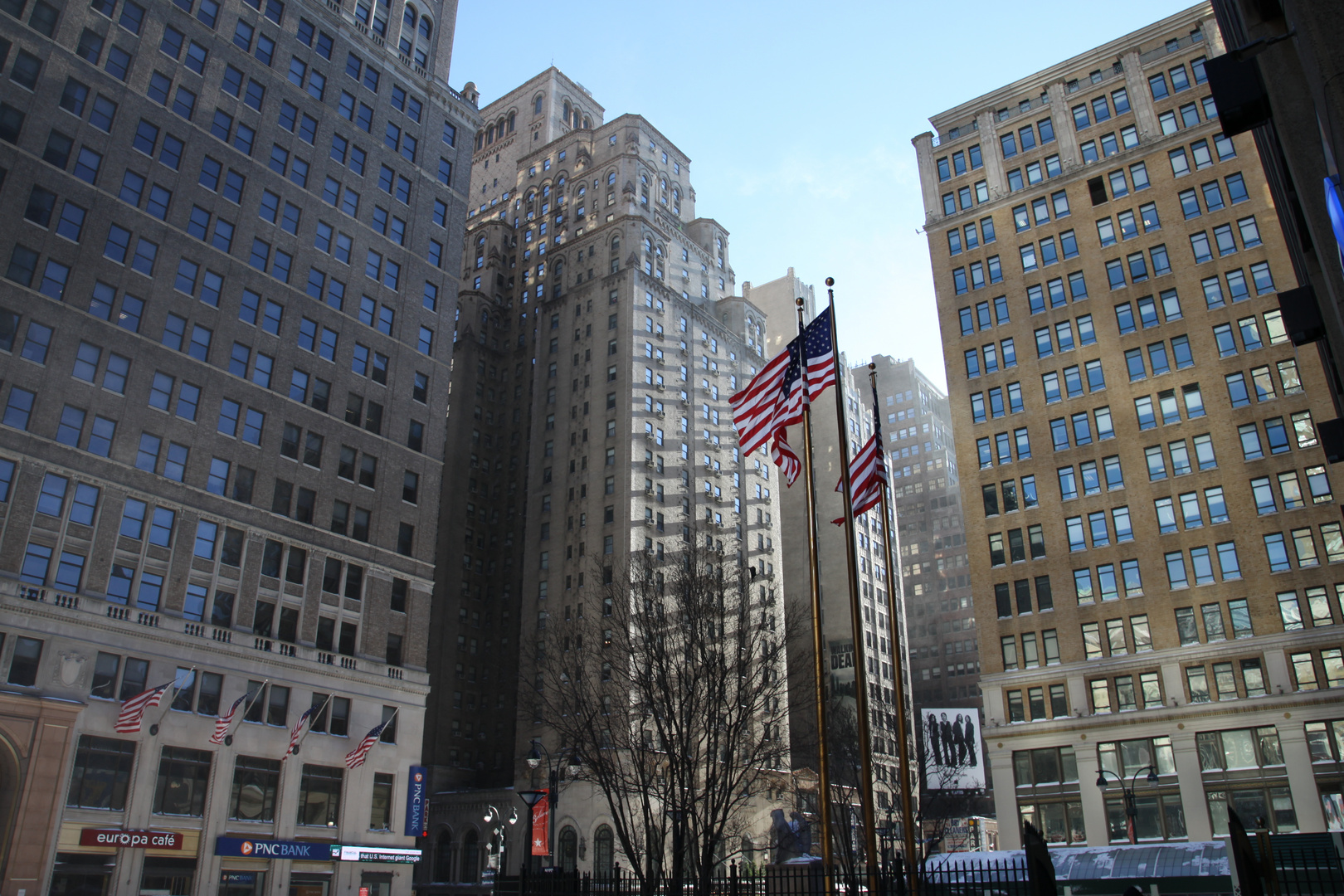 Standing on the plaza of Madison Square Garden