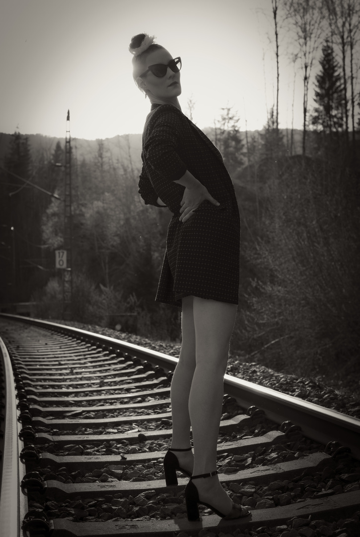 Standing on the tracks