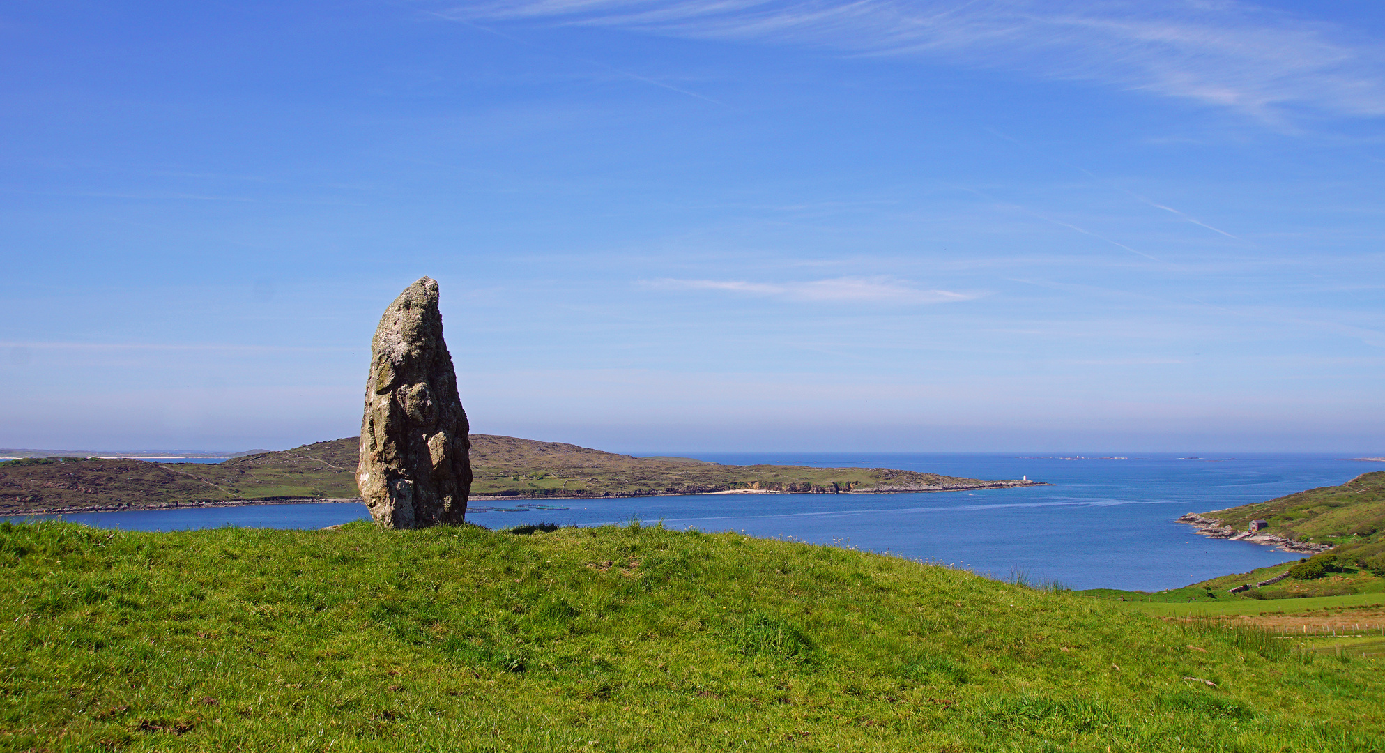 Standing Stone at Clifden Bay 1