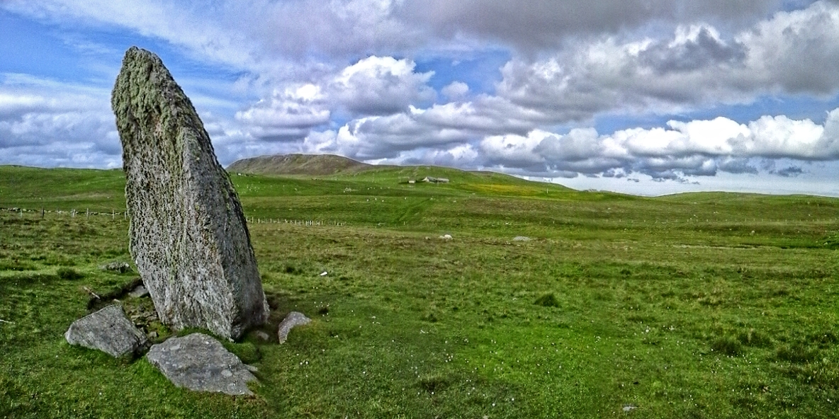 standing stone, Unst, Shetland