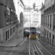 Standseilbahn "Ascensor da Glria" im Bairro Alto von Lissabon