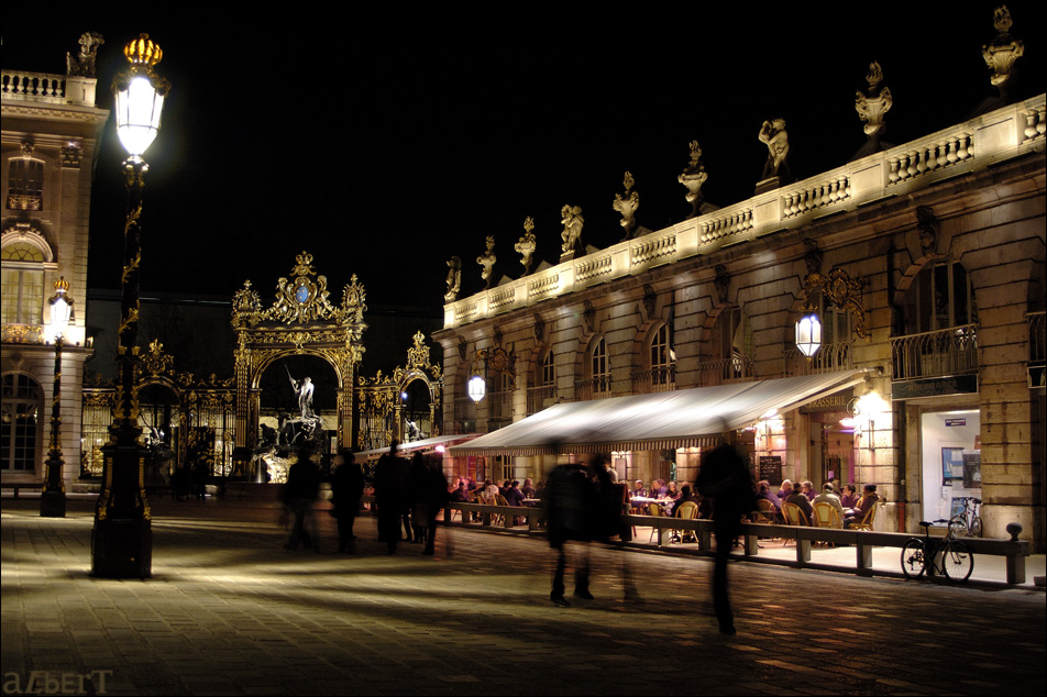 Stanplatz am Nacht