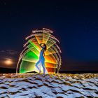  Star Girl in the Lightpainting