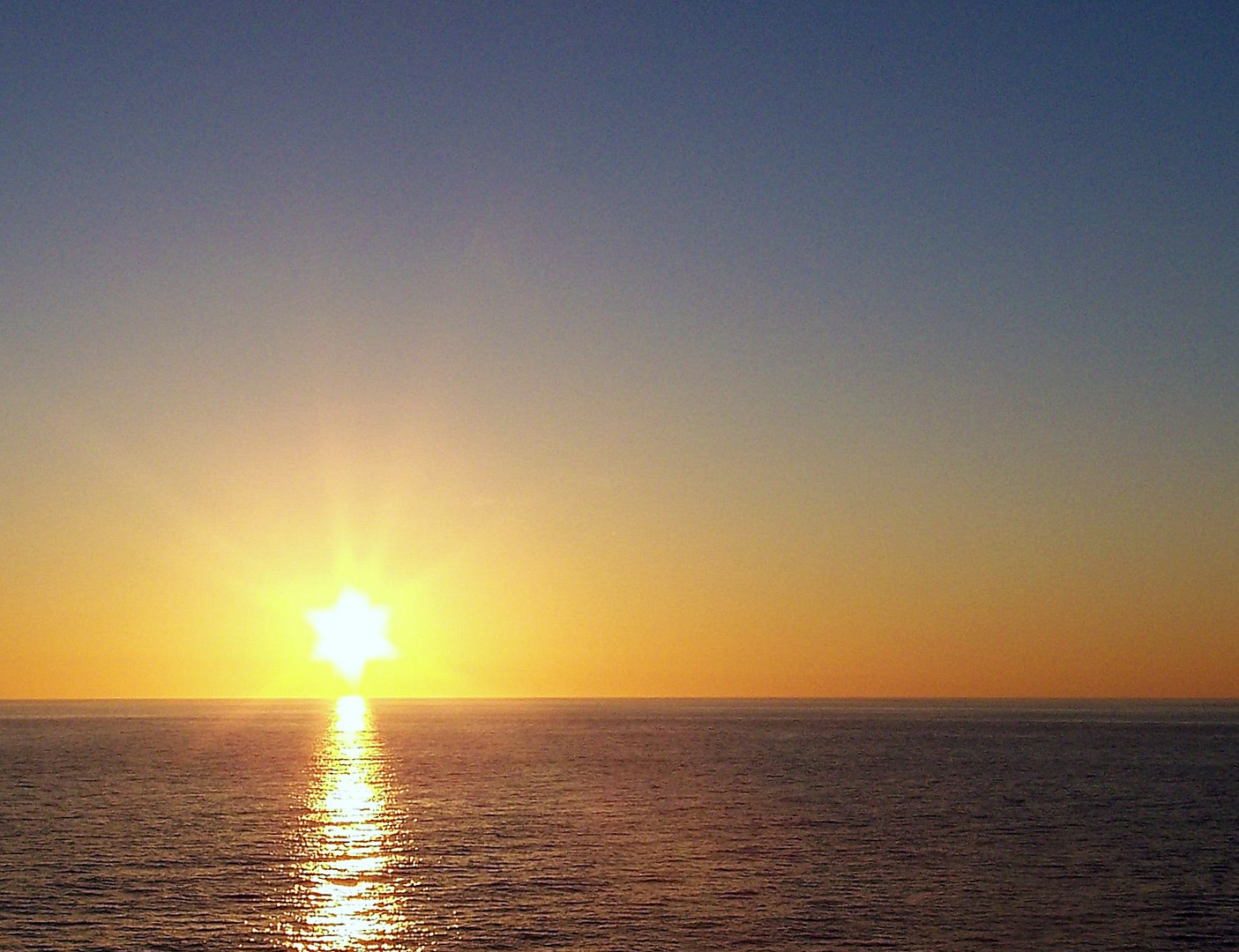 Star Of David Image In The Sunset