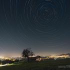 Star Trail über dem Appenzellerland