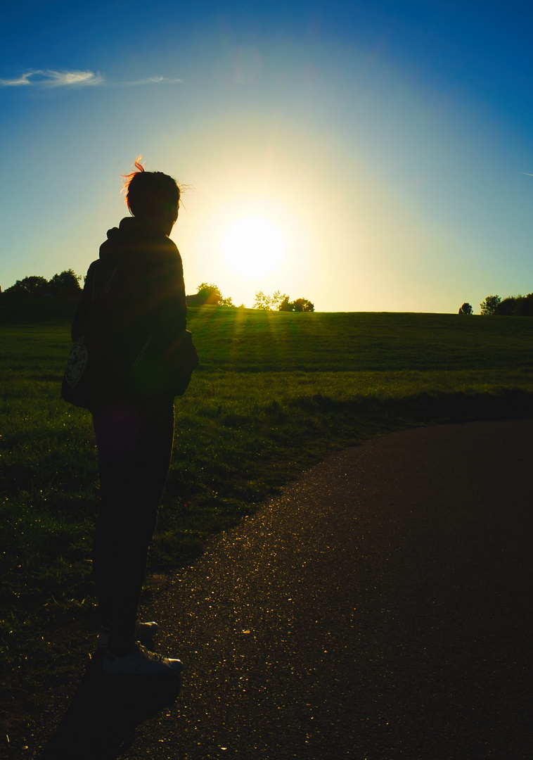 Staring at the sun