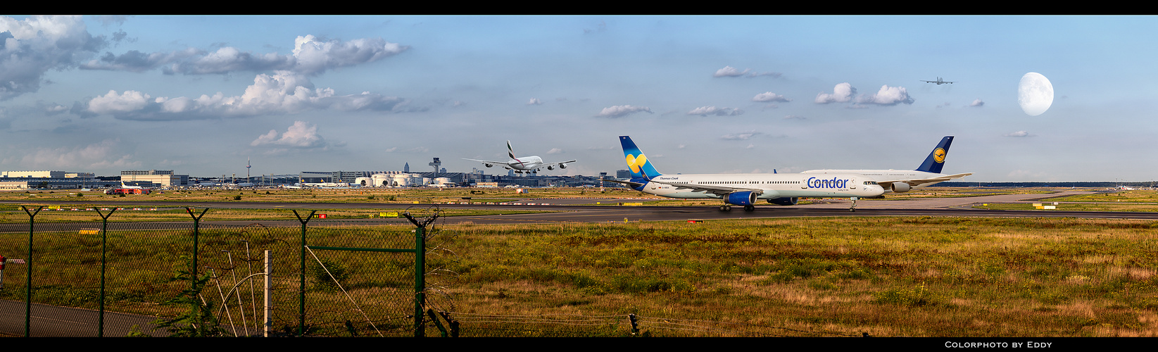 Starke Flugbewegungen auf dem Airport Frankfurt am Main