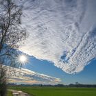 Starke Wolkenformation am Silvestertag 2019 im Münsterland