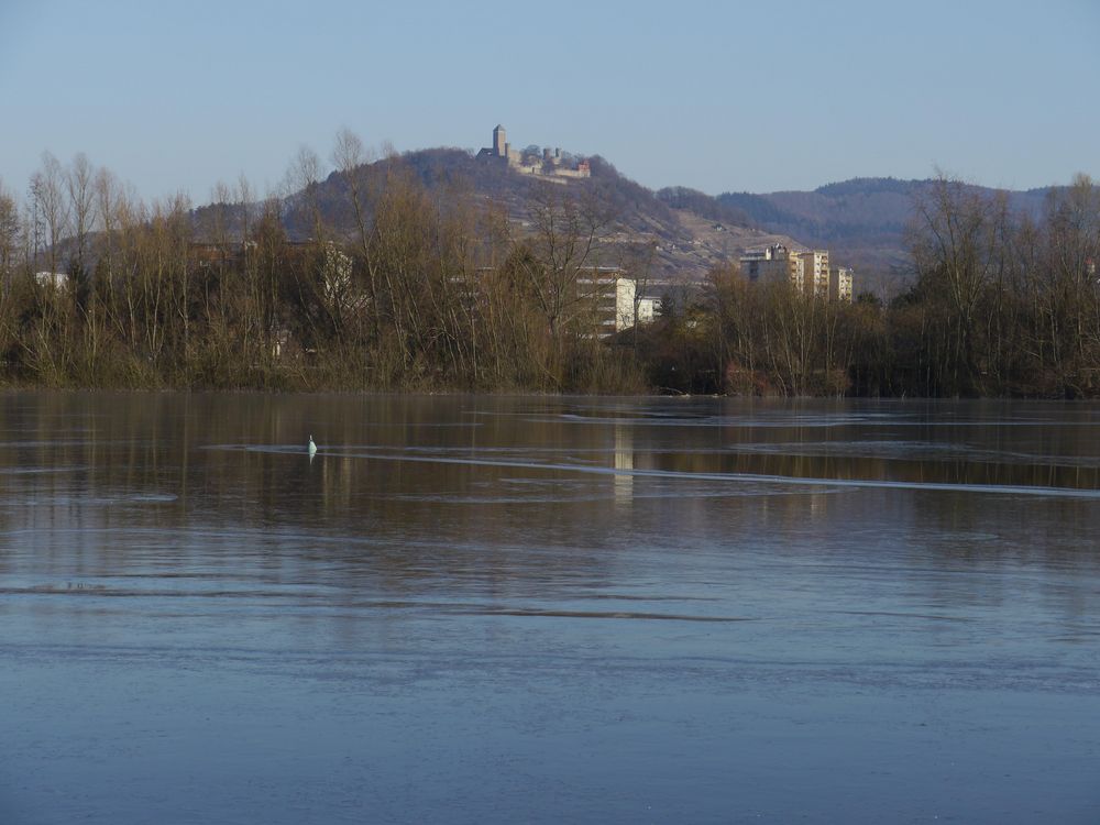 Starkenburg über Bruchsee, Heppenheim