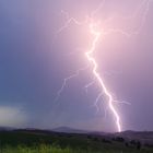 Starker Blitzeinschlag im Erzgebirge am 14.August 2015