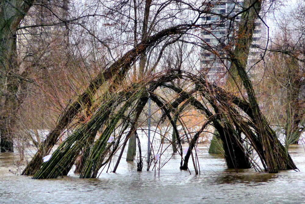 Starker Wasserdruck