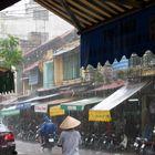 Starkregen in der Altstadt von Hanoi - Hang Duong Gasse