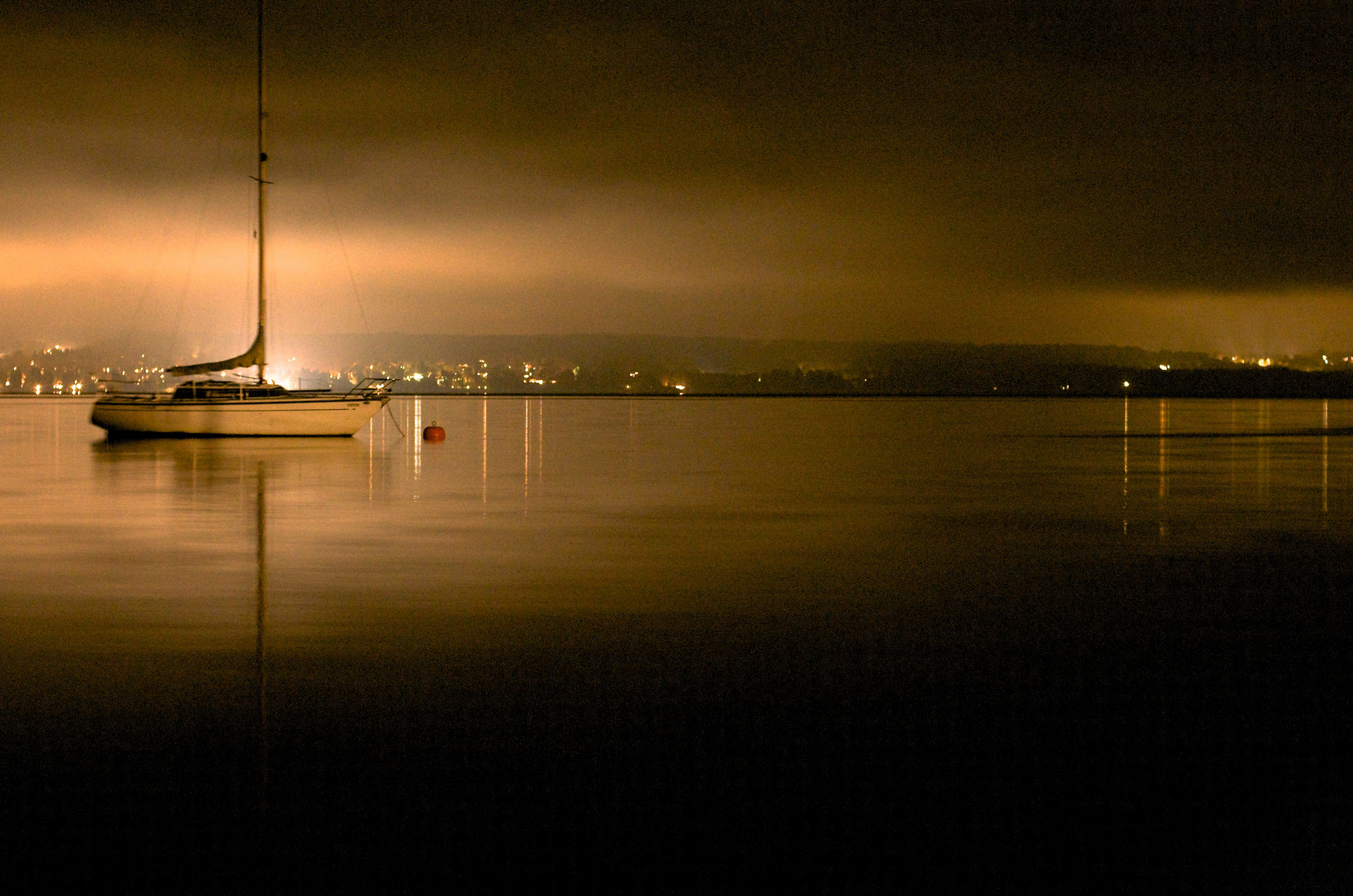 Starnberger See, Blick auf Bernried