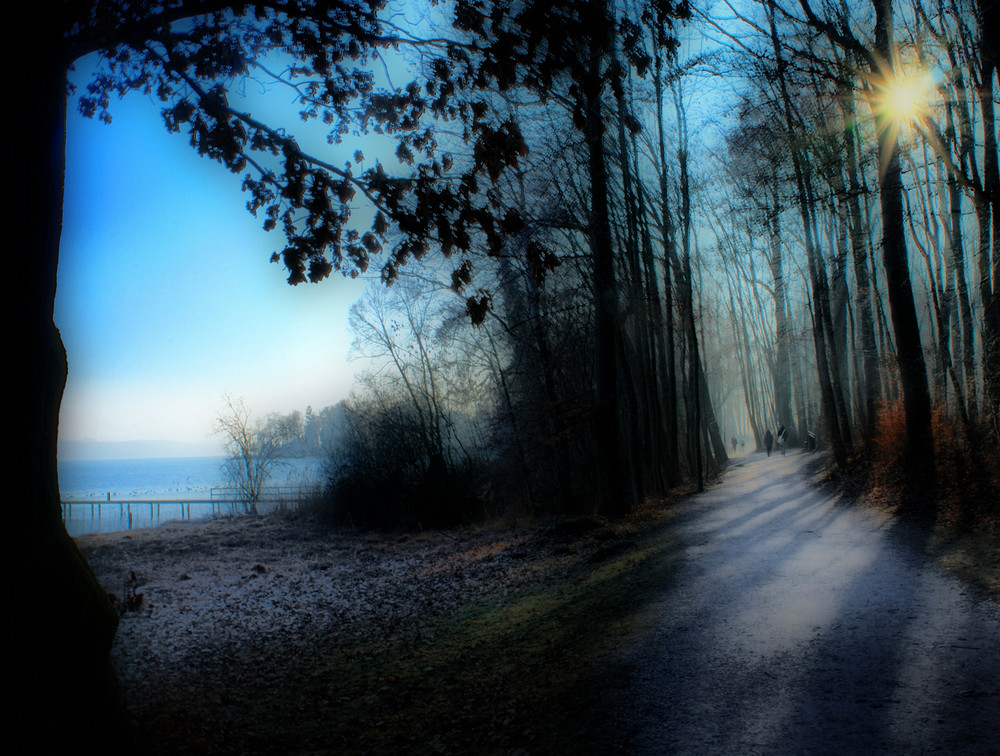 Starnberger See mit Park (Possenhofen)