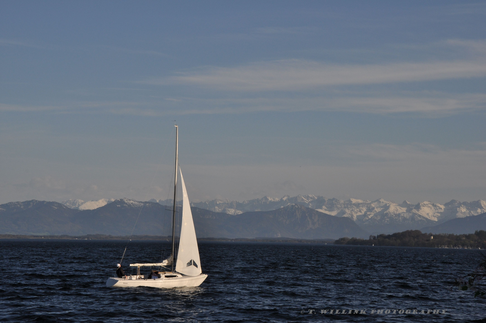 Starnberger See... Sicht aus Tutzing richtung Süden